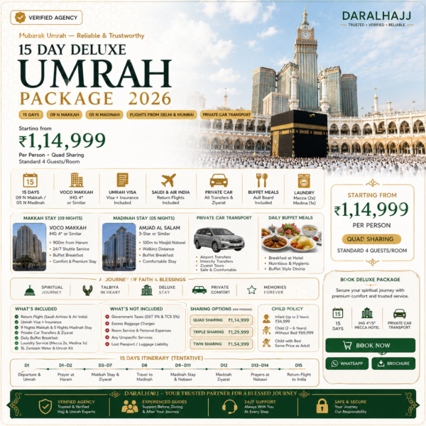 15day-deluxe-umrah Mubarak Deluxe Umrah Package-15days