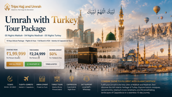 Umrah with Turkey Tour Package-15Days